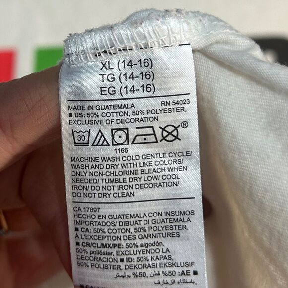 5 for $25🔥Old Navy White Avatar Short Sleeve T-Shirt Boys XL (14-16) - Picture 4 of 5